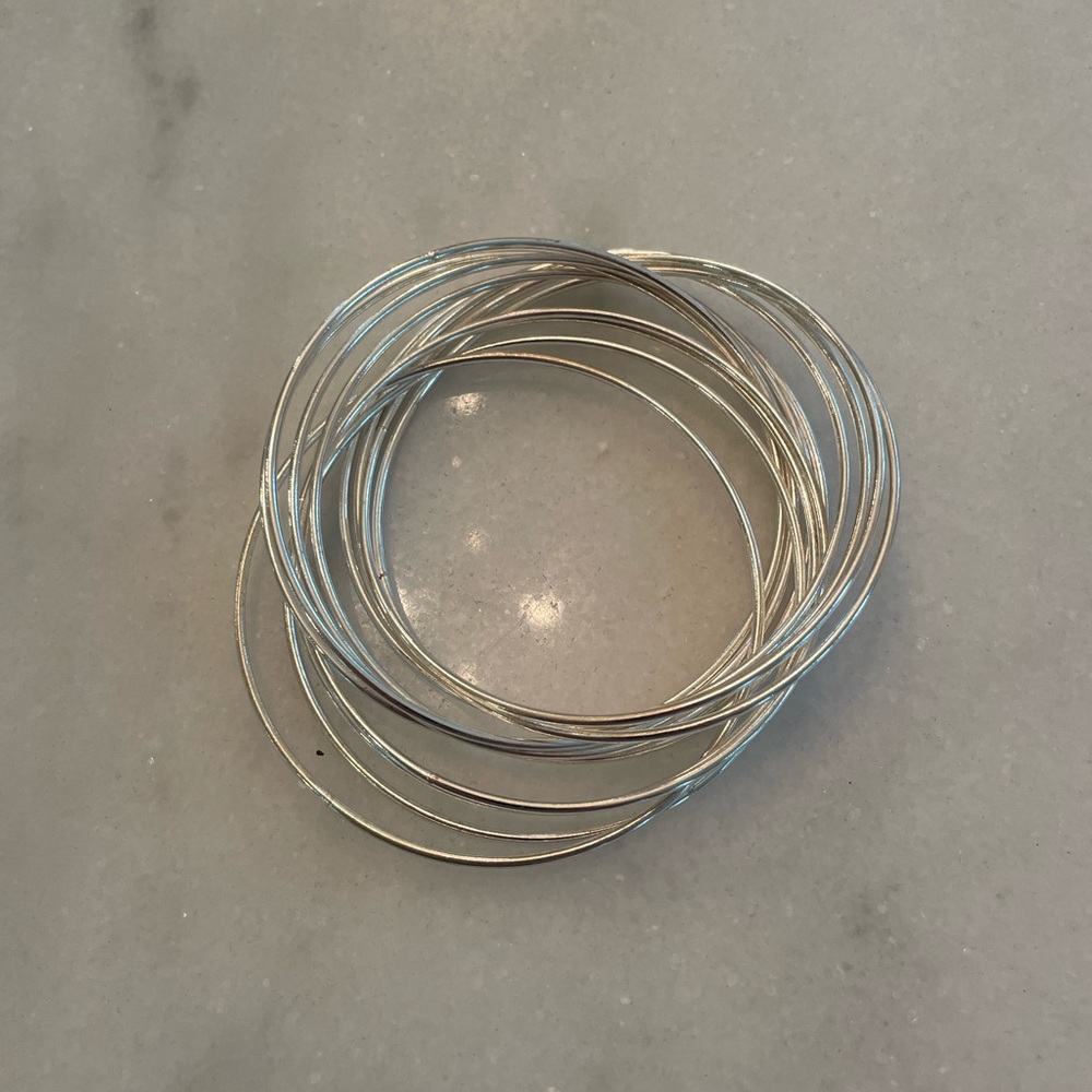 Silver bangles